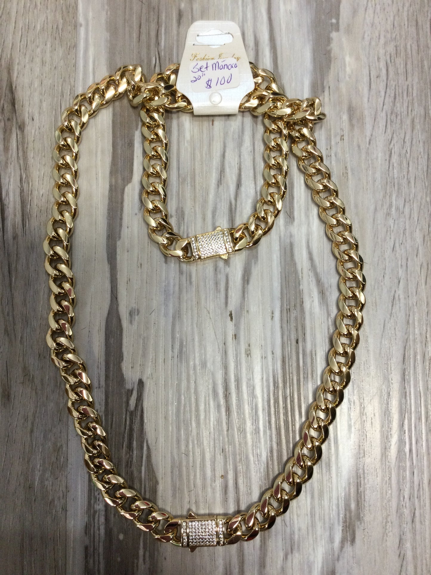 Set Mónaco (Oro Laminado)