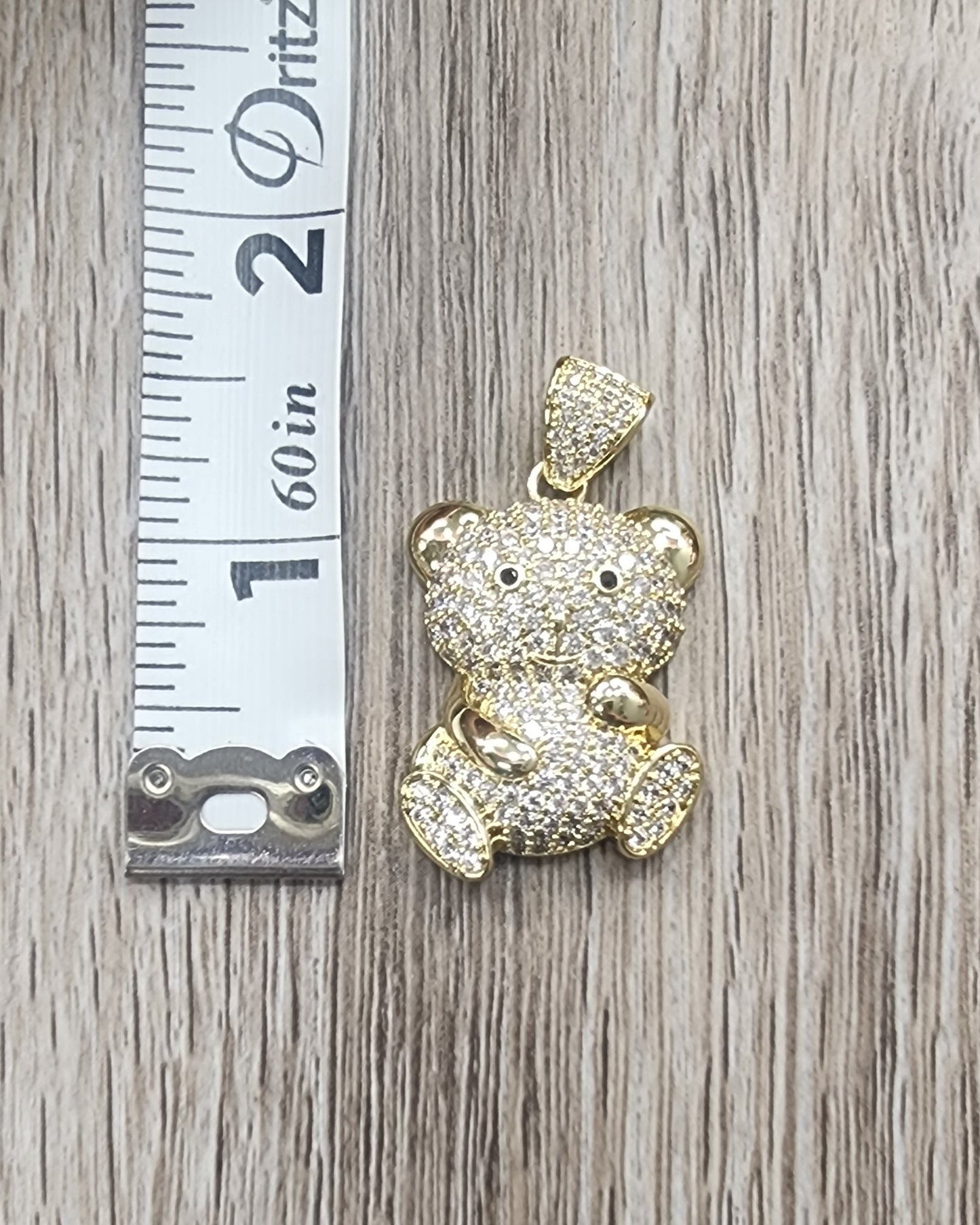 Nueva! Bangle Bear Charm (Oro Laminado XP) para niña