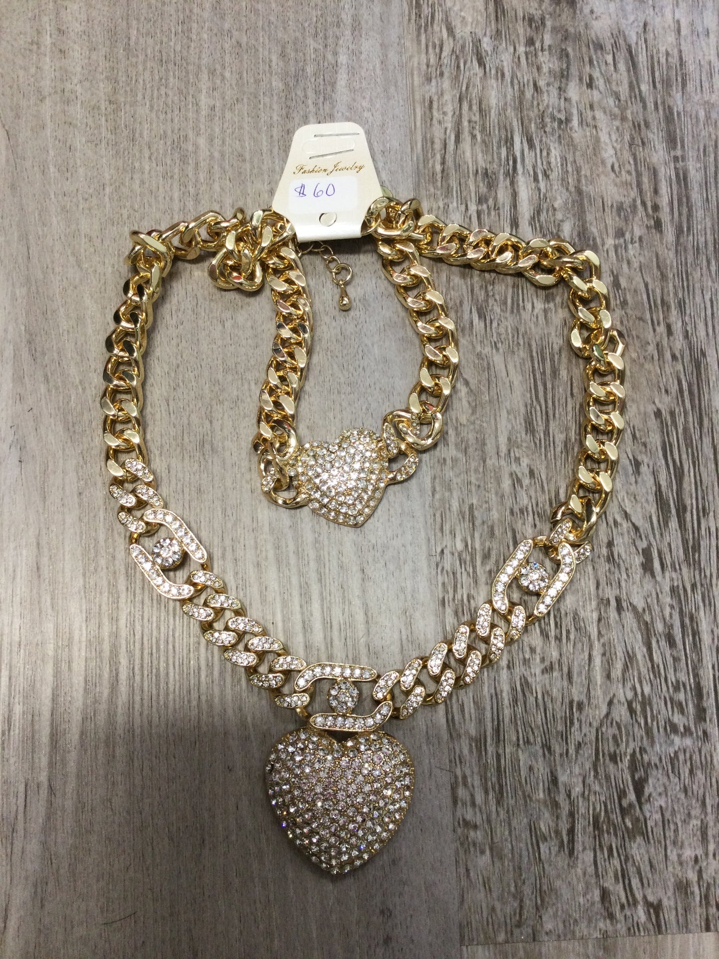 Set de Corazón (Oro Laminado)