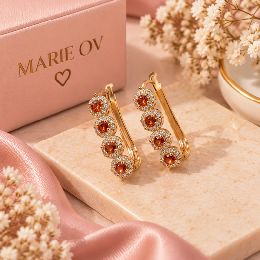 Aretes Amber Glow