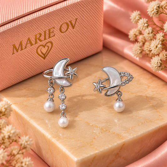 Aretes Moonlight Pearl