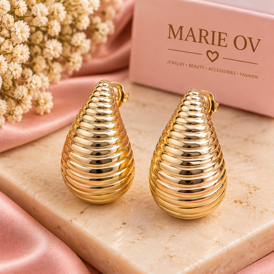 Aretes Golden Waves