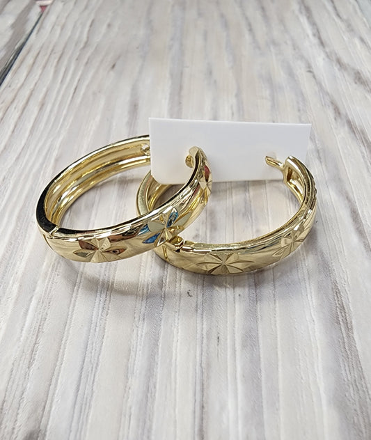 Nuevas! Argollas Medianas (Oro Laminado XP)