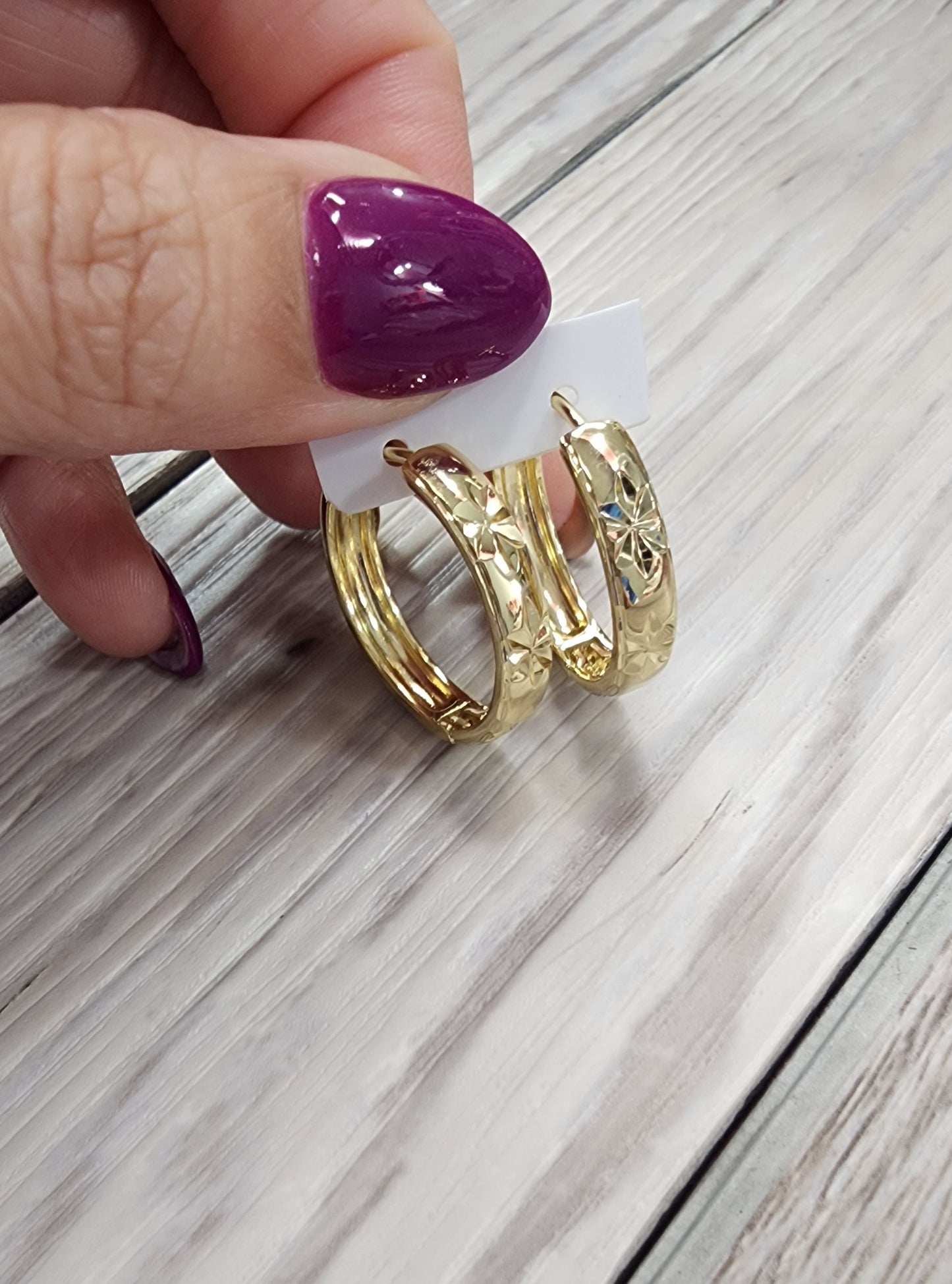 Nuevas! Argollas Medianas (Oro Laminado XP)