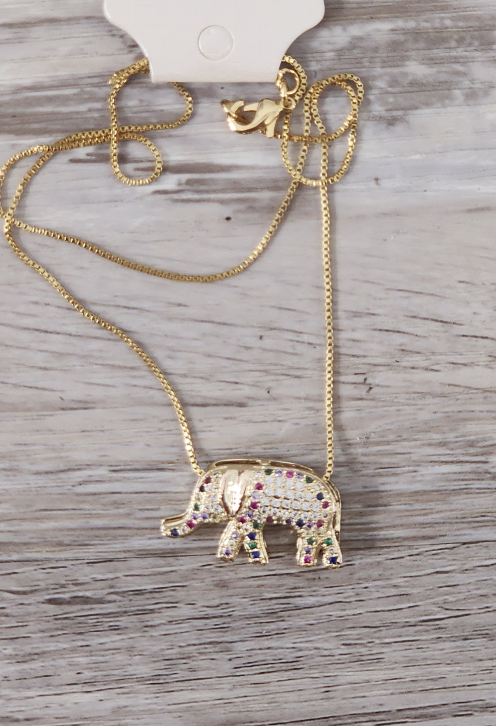 Cadena Elefante (Oro Laminado)